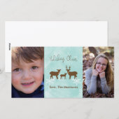 Vakantiedagen Feestdagenkaart (Voorkant / Achterkant)