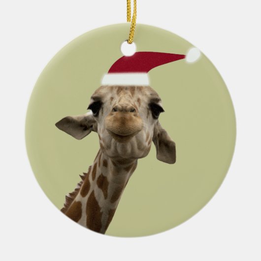 Vakantiedagen Giraffe Keramisch Ornament (Voorkant)