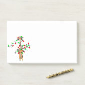 Vakantiedagen Giraffe- roodgetwinkeerd en groen li Post-it® Notes (Op bureau)