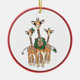 Vakantiedagen Giraffes Keramisch Ornament