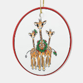 Vakantiedagen Giraffes Keramisch Ornament (Links)