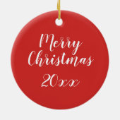 Vakantiedagen Giraffes Keramisch Ornament (Achterkant)