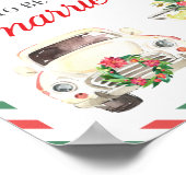 Vakantiedagen kerstbruiloft poster (Hoek)