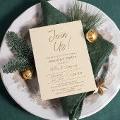 Vakantiedagen Modern Chic Corporate Kerstparty Kaart