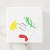 Vakantiedagen Star Cutout Bedankjes Labels (In situ)