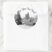 Vakantiedagen Stickers Aangepaste kerstboomSticker (Tas)