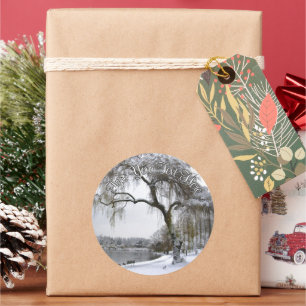 Vakantiedagen Stickers Aangepaste kerstboomSticker