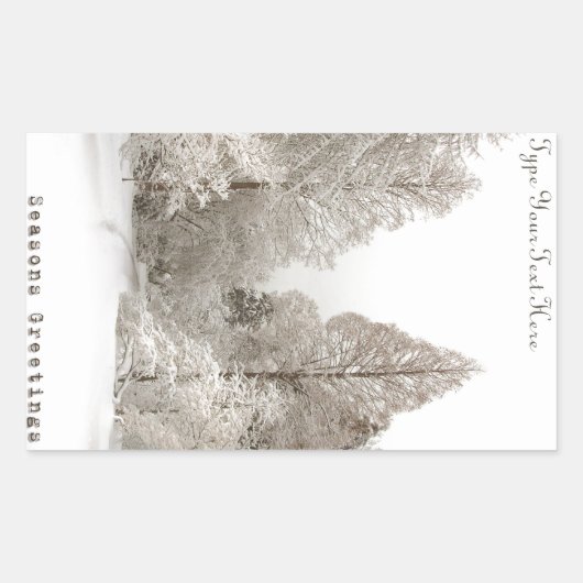 Vakantiedagen Stickers Aangepaste kerstboomSticker (Voorkant)