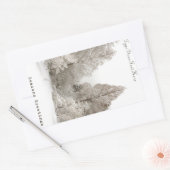 Vakantiedagen Stickers Aangepaste kerstboomSticker (Envelop)