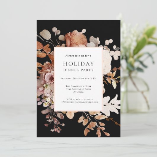 Vakantiedagen uitnodiging voor feestdag (Staand voorkant)