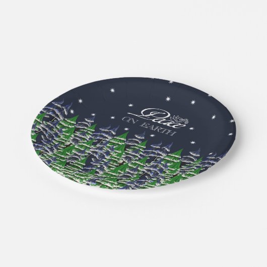Vakantiedeslag op aarde papieren bordje (Gekanteld)