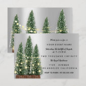 Vakantiedrukboom: zilverdiner kaart (Voorkant / Achterkant)