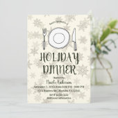 Vakantiedrukfeest op feestdag kaart (Staand voorkant)