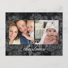 Vakantiefoto Briefkaart dark floral wallpaper