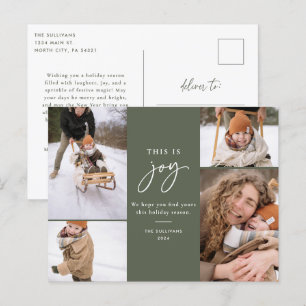 Vakantiefoto Briefkaart Green Dit is Joy