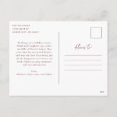 Vakantiefoto Briefkaart Rood Dit is Joy (Achterkant)