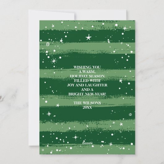 Vakantiefoto Kerst Kaarten | Warme wensen (Achterkant)