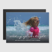 Vakantiefoto Kerst Kinderen maken Spirits Bright (Voorkant / Achterkant)