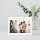 Vakantiefoto Post Kaart | Elegante kerst (Staand voorkant)