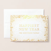 Vakantiefoto van Frosty Branches Folie Kaarten (Voorkant met envelop)