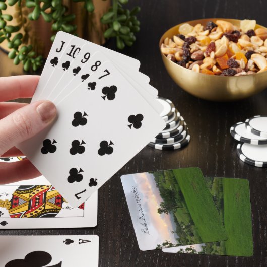 Vakantiefotoherinnering Pokerkaarten (Insitu)