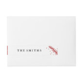 Vakantiegeld kerstmis omwikkelbaar adreslabel (Voorkant)