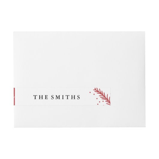 Vakantiegeld kerstmis omwikkelbaar adreslabel (Voorkant)