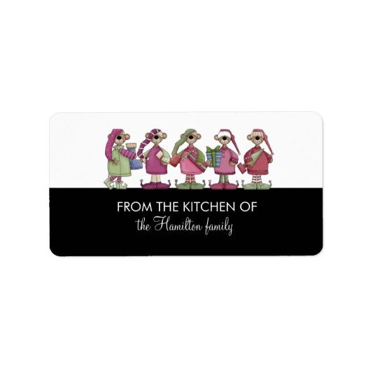 Vakantiegeletiketten met uitgelekte goederen etiket (Voorkant)