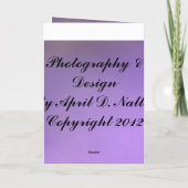 Vakantiegening Feestdagen Kaart (Achterkant)