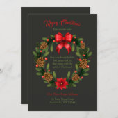 Vakantiegening Wreath Moving Aankondiging (Voorkant / Achterkant)