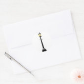 Vakantiegistering Design Ronde Sticker (Envelop)