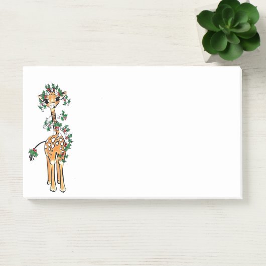 Vakantiegraan — Holly Giraffe Post-it® Notes (Kantoor)