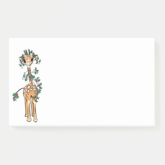 Vakantiegraan — Holly Giraffe Post-it® Notes (Voorkant)