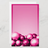Vakantiegroedthema Stationery Fuchsia Ornaments Briefpapier (Voorkant / Achterkant)