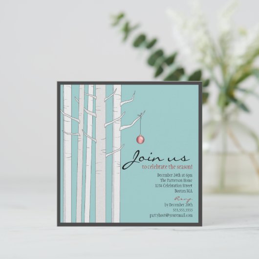 Vakantiegroei en uitnodiging tot invitering in Red (Staand voorkant)