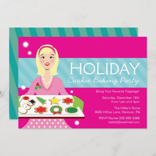 Vakantiegroepende partij kaart (Voorkant / Achterkant)