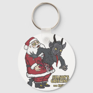 Vakantiegroet uit Krampus (en Kerstman) Sleutelhanger