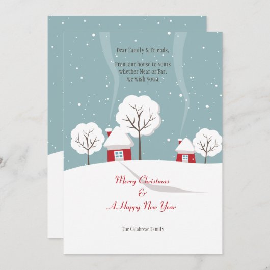 Vakantiegroet van ons Huis naar uw kaart (Voorkant / Achterkant)