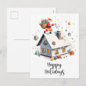 Vakantiegroeten Feestdagenkaart (Voorkant / Achterkant)