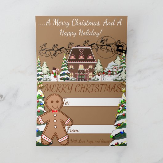 Vakantiegrootkaart Aankondiging (Binnen)