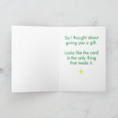 Vakantiegrootkaart Feestdagen Kaart (Binnen)