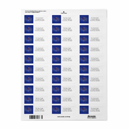 Vakantiegrootkaart, zelfgericht label (Full Sheet)