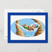 vakantiehangmat feestdagenkaart (Voorkant / Achterkant)