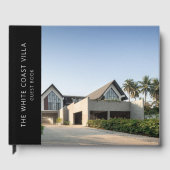 Vakantiehuis Foto QR Code Reacties Zwart Gastenboek (Voorkant)