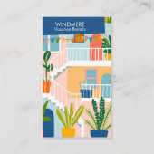 Vakantiehuis makelaar makelaar QR code Visitekaartje (Voorkant)