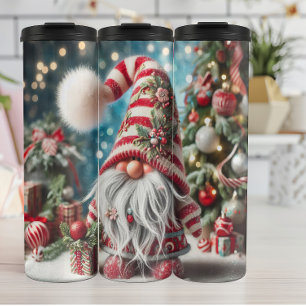 Vakantiehuis met kerstcadeaus thermosbeker