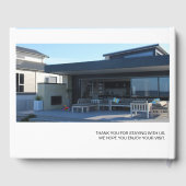 Vakantiehuis Modern minimaal gastenboek (Achterkant)