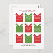 Vakantiejaar in de Review Kerst Briefkaart (Voorkant / Achterkant)