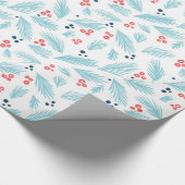 Vakantiek en bessen cadeaupapier (Hoek)