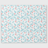 Vakantiek en bessen cadeaupapier (Vlak)